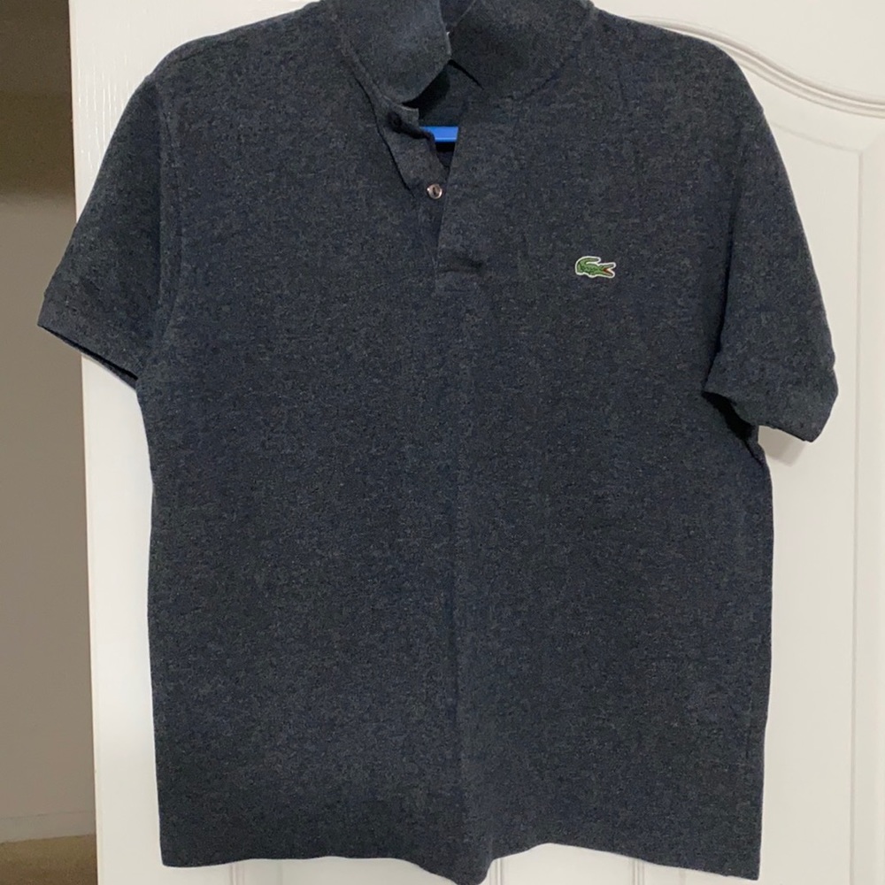 Lacoste Heather Gray Polo | Large